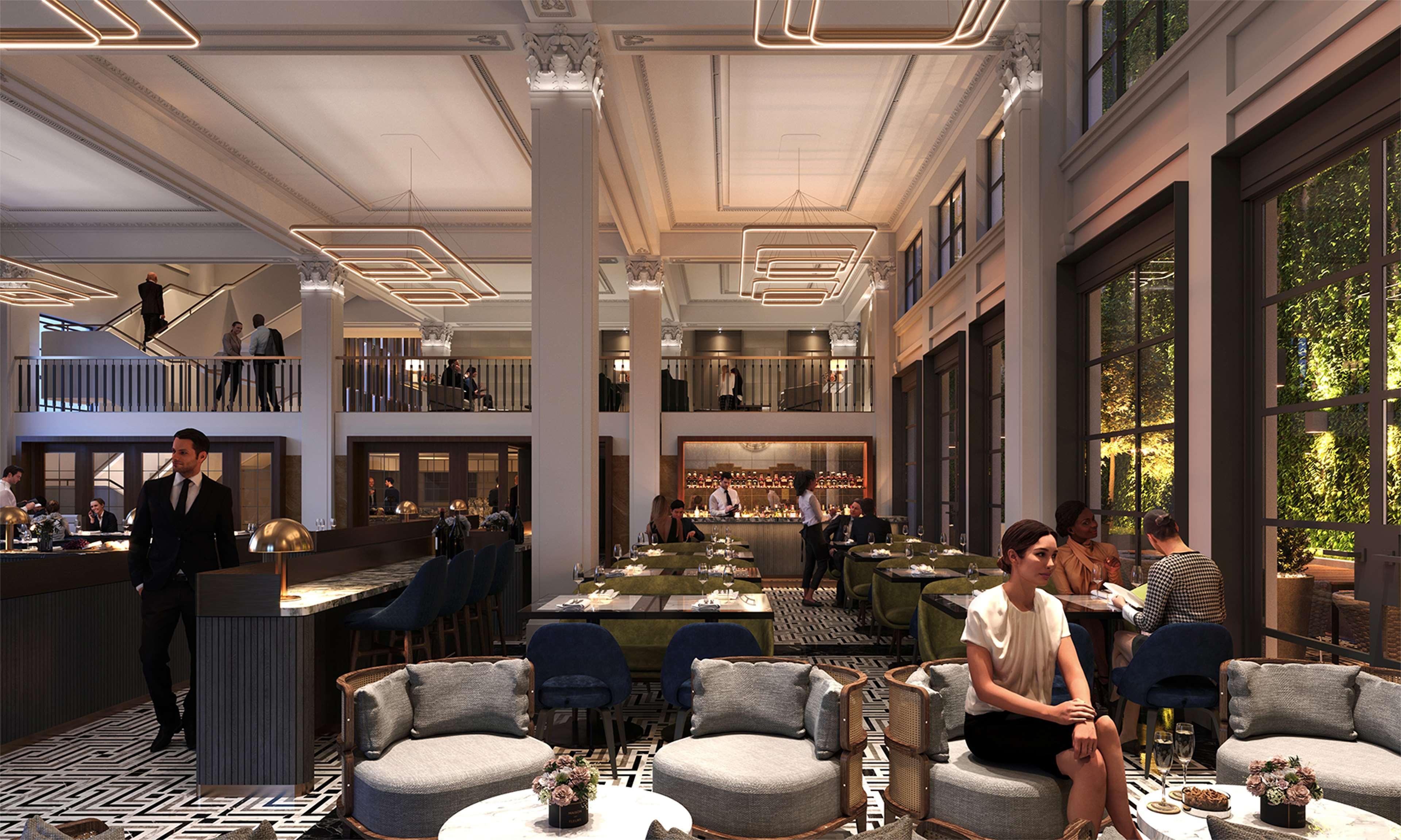 ホテル ヒルトン メルボルン リトル クイーン ストリート エクステリア 写真 The interior of the restaurant