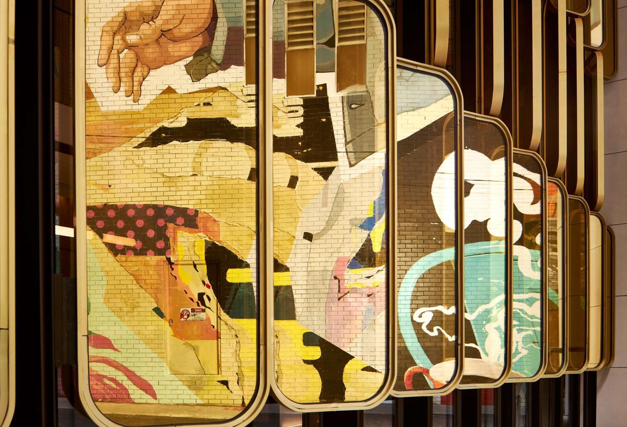 ホテル ヒルトン メルボルン リトル クイーン ストリート エクステリア 写真 The 1960s mural